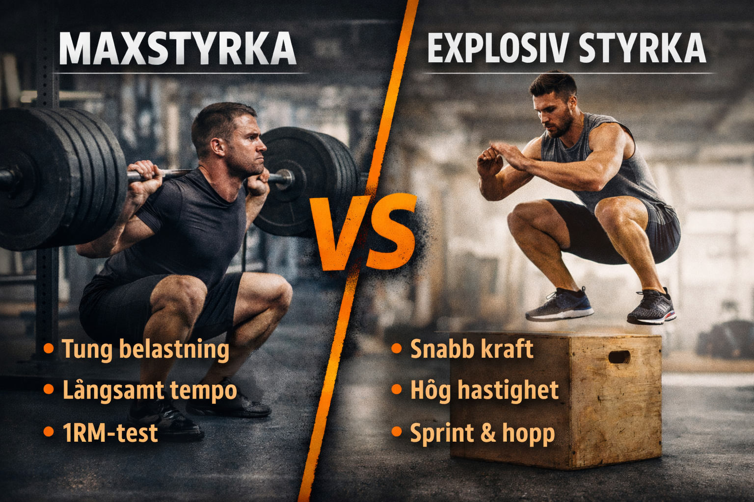 Maxstyrka vs explosiv styrka – vad är skillnaden?